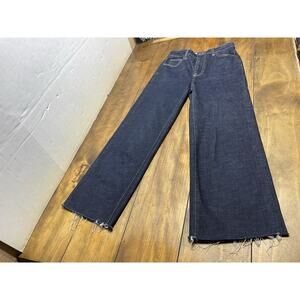 Oliver Logan Women’s Aberdeen Wide Leg Crop High Rise Raw Hem Size 26